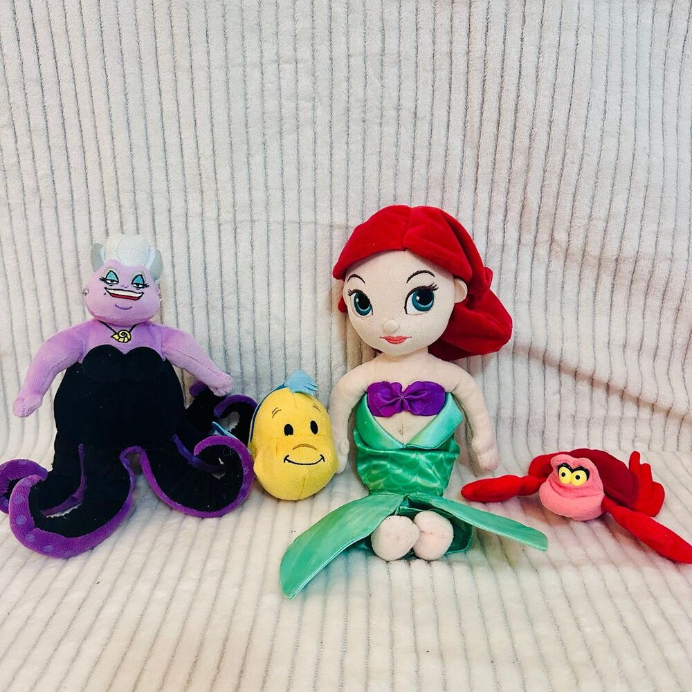 Disney little Mermaid Plush Bundle